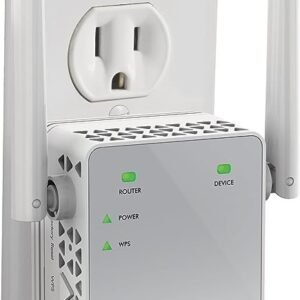 NETGEAR Wi-Fi Range Extender EX3700 - Coverage Up to 1000 Sq Ft and 15 Devices with AC750 Dual Band Wireless Signal Booster & Repeater (Up to 750Mbps Speed), and Compact Wall Plug Design